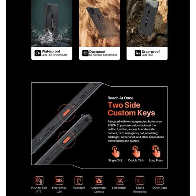UMIDIGI BISON GT2 PRO 5G Global High Screen Smart Outdoor Three Proof Mobile Phone
