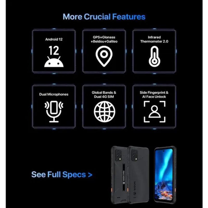 UMIDIGI BISON GT2 PRO 5G Global High Screen Smart Outdoor Three Proof Mobile Phone
